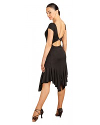 Capezio rok ruffle lang asymmetrisch